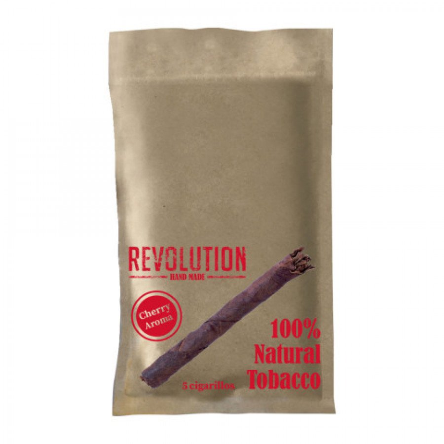 Фото и внешний вид — Сигариллы REVOLUTION - Cherry (Вишня) 5шт