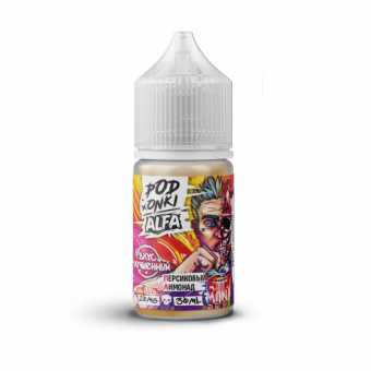 Жидкость PODONKI x ALFA VAPE SALT - Персиковый Лимонад 30мл strong
