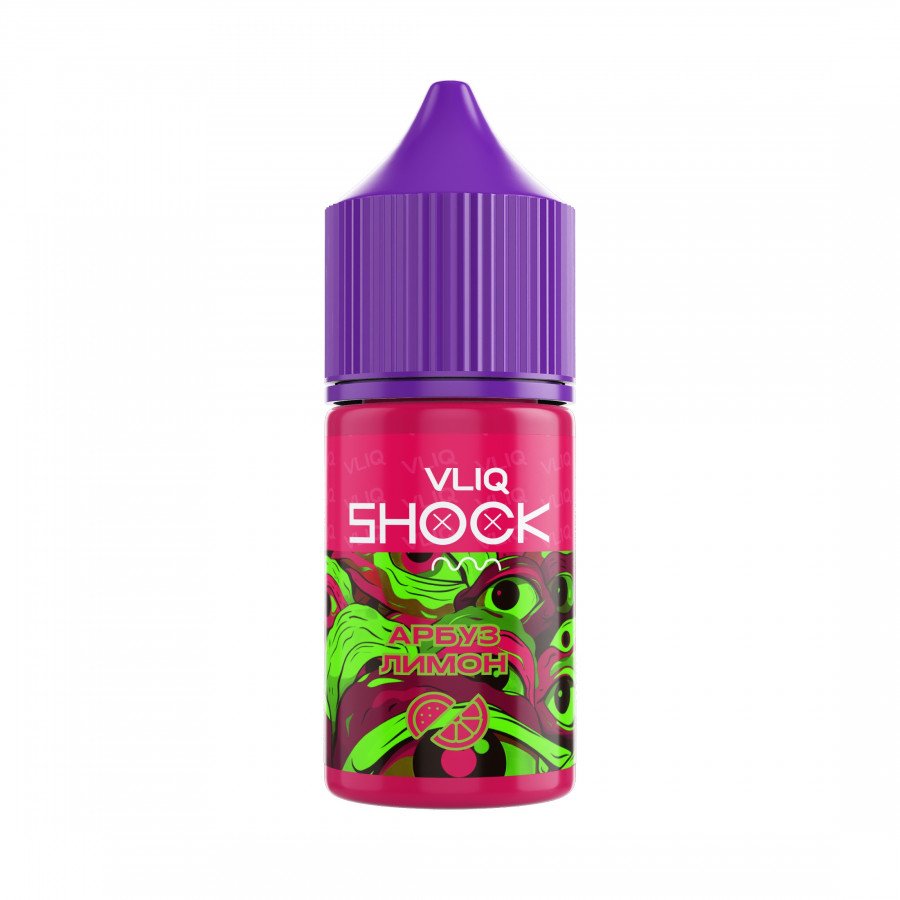 Фото и внешний вид — Жидкость VLIQ SHOCK SALT - Watermelon Lemon (Арбуз Лимон) 27мл 0мг