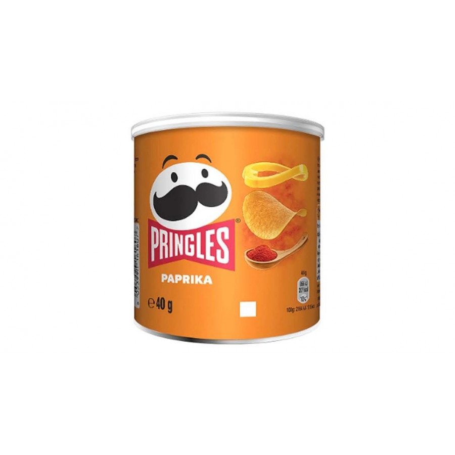 Фото и внешний вид — Принглс Паприка 40гр (12шт/уп)