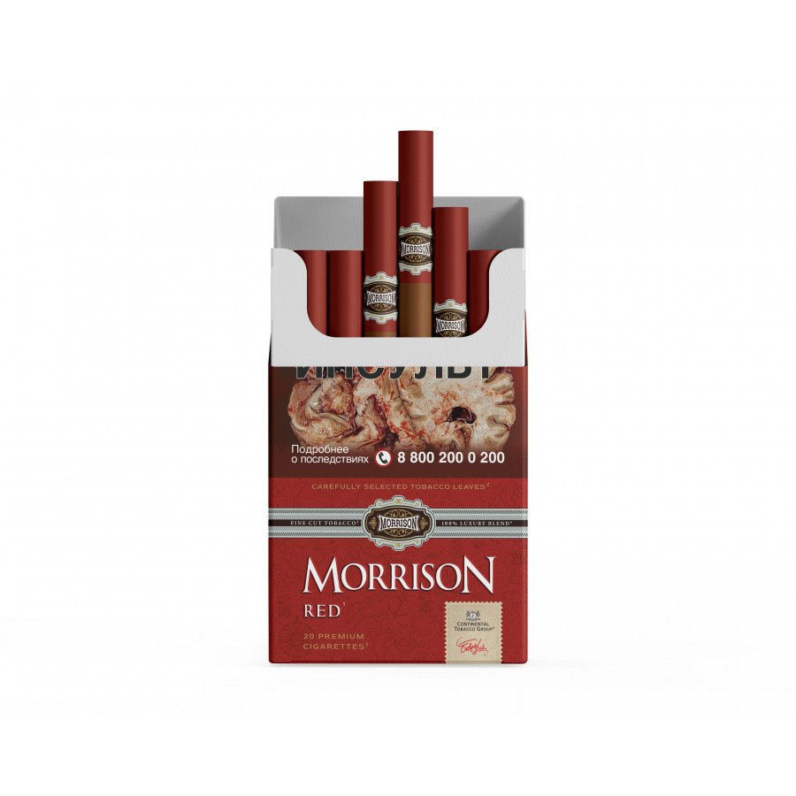 Фото и внешний вид — Сигареты MORRISON - Red (Вишня)