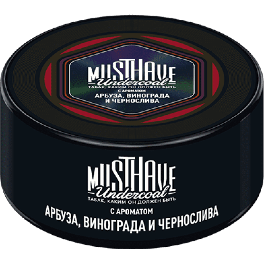 Фото и внешний вид — Табак для кальяна MUST HAVE 25г - с ароматом Арбуза, Винограда и Чернослива