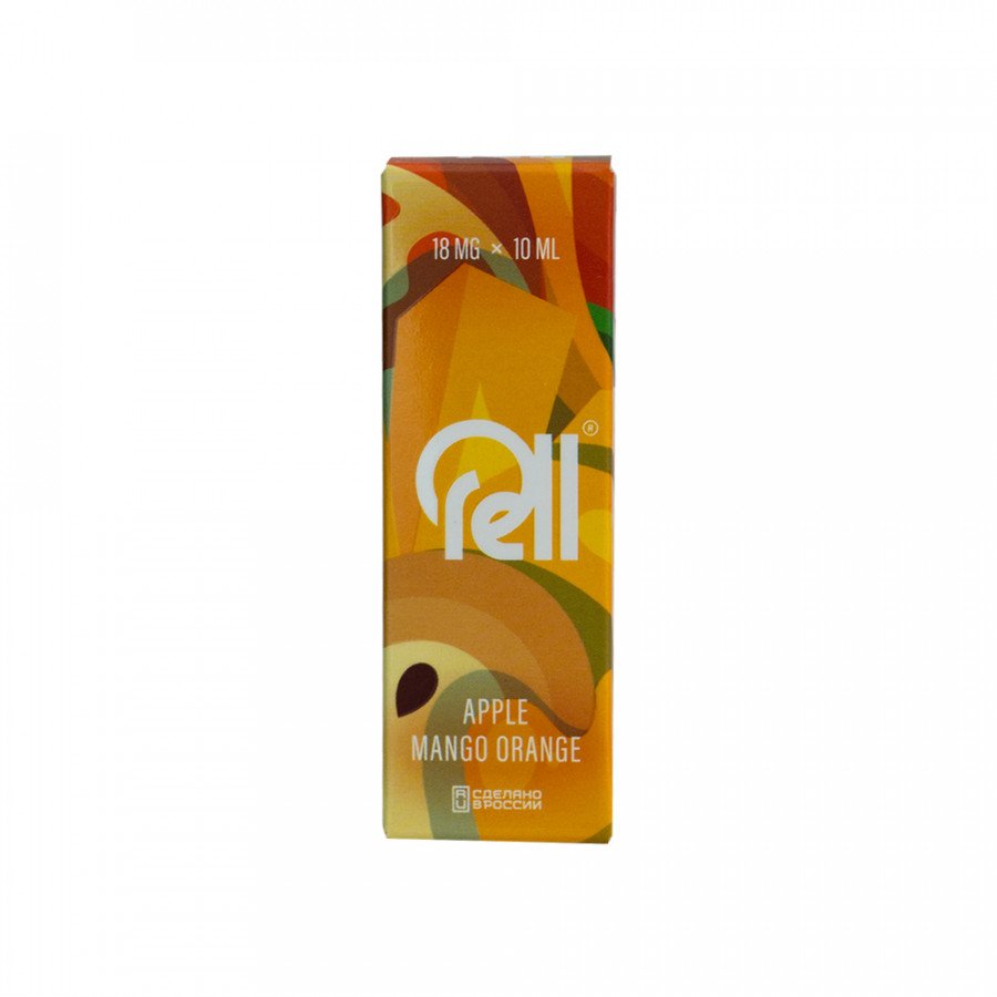 Фото и внешний вид — Жидкость RELL ORANGE SALT - Apple Mango Orange (Яблоко манго апельсин) 10мл 18мг