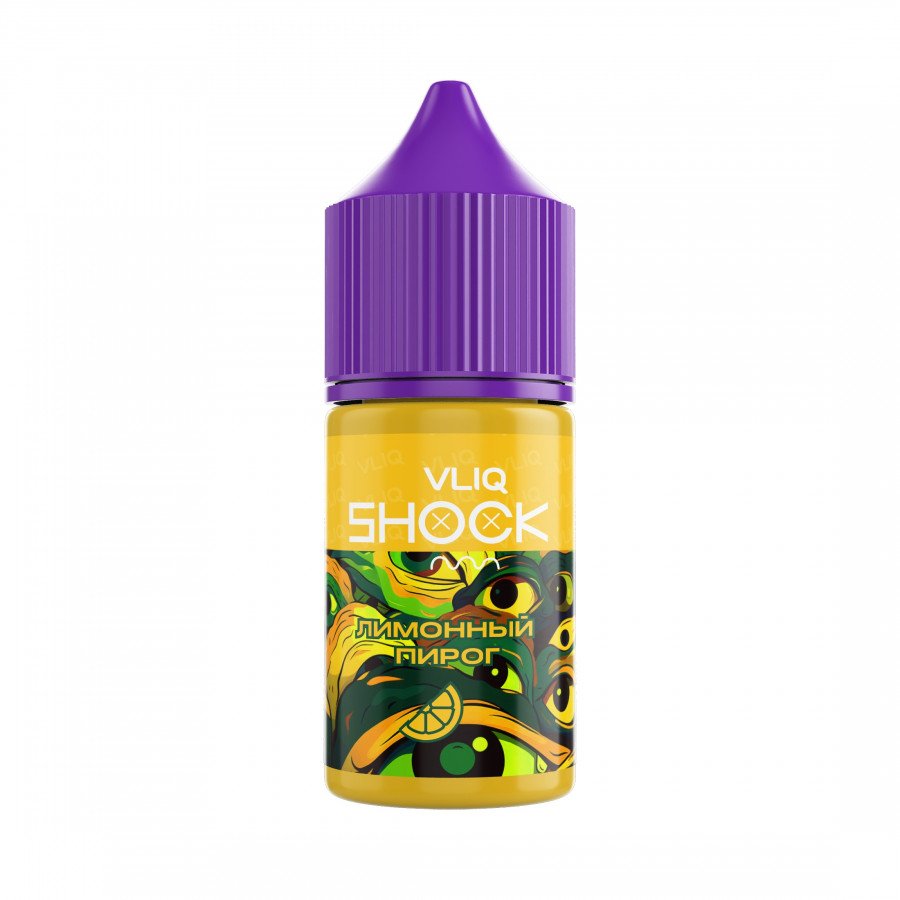Фото и внешний вид — Жидкость VLIQ SHOCK SALT - Lemon Pie (Лимонный Пирог) 27мл 0мг