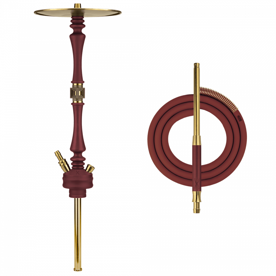 Фото и внешний вид — Кальян HOOB - Mars (Wine Red x Gold) Без колбы