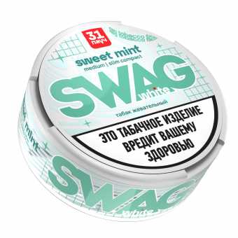 Табак SWAG White - Sweet Mint Slim Compact (Свит Минт)