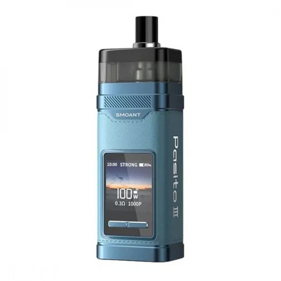Фото и внешний вид — Набор SMOANT PASITO III - Blue Azur (2800мАч, 7мл, 100Вт)