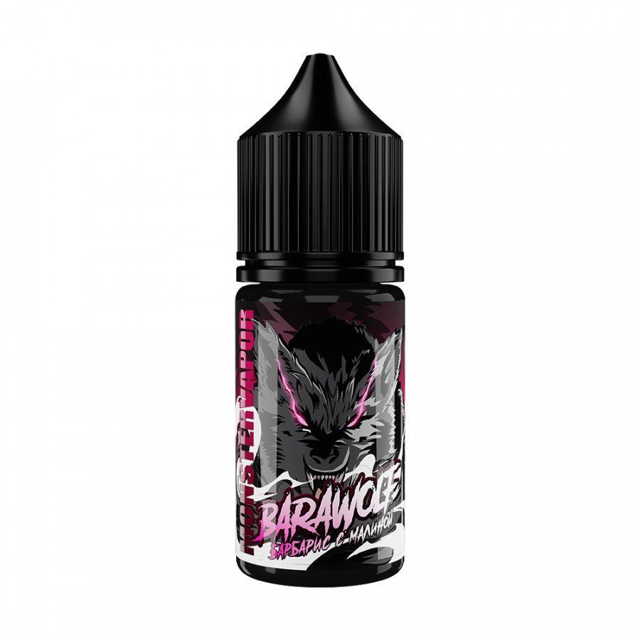 Фото и внешний вид — Жидкость MONSTERVAPOR SALT - Barawolf (Барбарис с малиной) 30мл strong