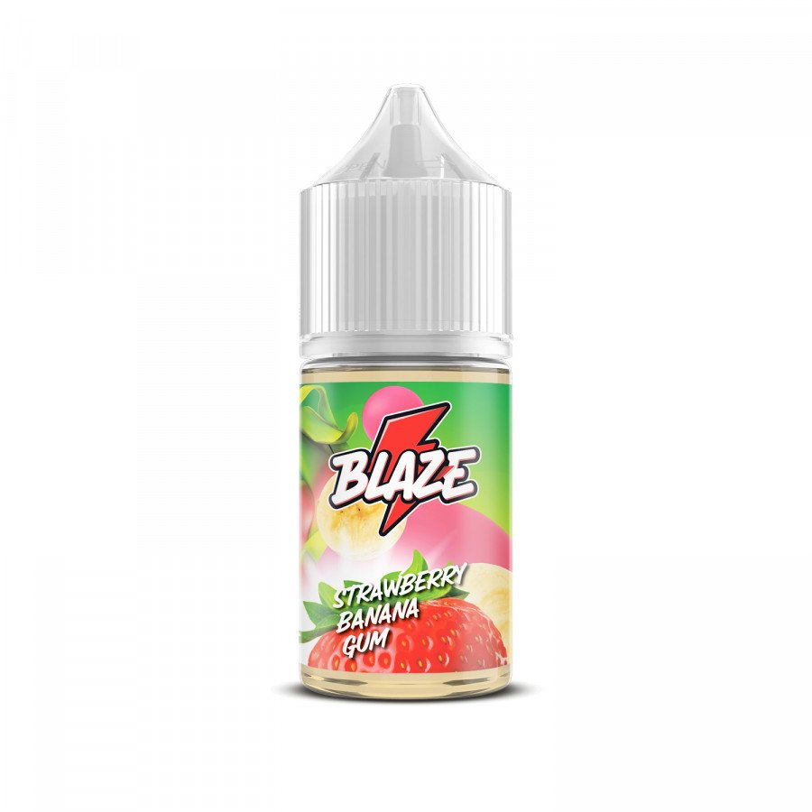 Фото и внешний вид — Жидкость BLAZE SALT - Strawberry Banana Gum (Клубнично-банановая жвачка) 30мл 20мг