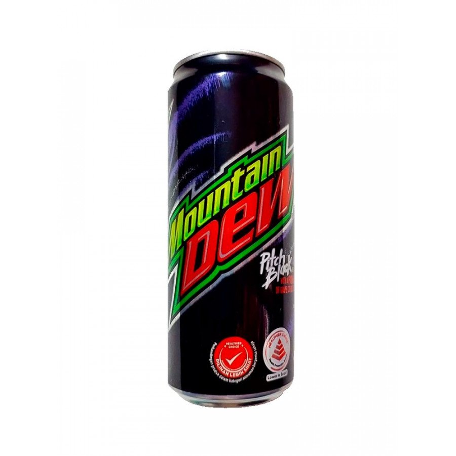 Фото и внешний вид — Mountain Dew - Pitch Black 330мл