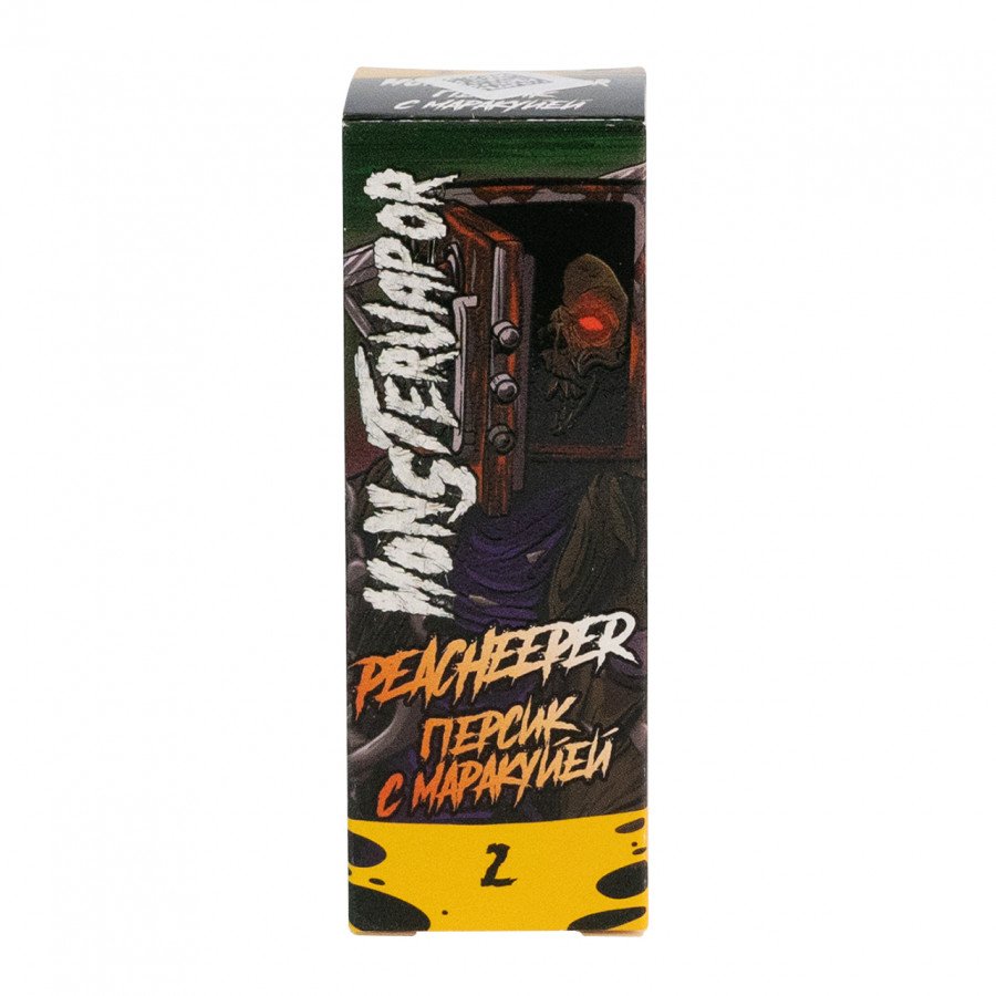 Фото и внешний вид — Жидкость MONSTERVAPOR SALT - Peacheeper (Персик с маракуйей) 30мл 20мг